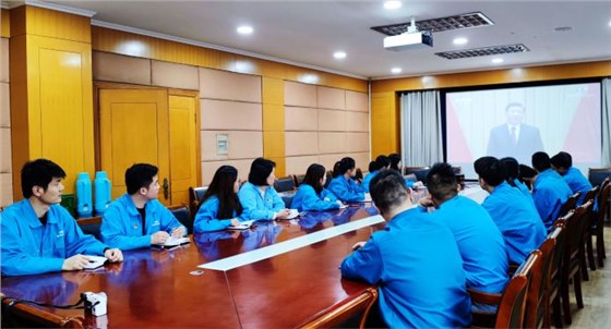 皖南電機(jī)團(tuán)委組織觀看慶祝中國(guó)共青團(tuán)成立100周年大會(huì)